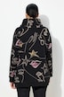 Sweatshirt, Scribble-hart patroon, opstaande kraag, lange mouw