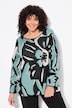 Pullover, Oversized, U-Boot-Ausschnitt, Langarm