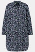 Longbluse, Scribble-Herz Muster, A-Linie, Langarm