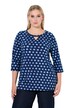 Tričko, puntíky, Classic, kulatý výstřih, 3/4 rukávy