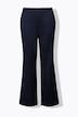 Textured Wide-Leg Pull-On Pants