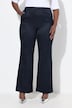 Textured Wide-Leg Pull-On Pants