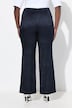 Textured Wide-Leg Pull-On Pants