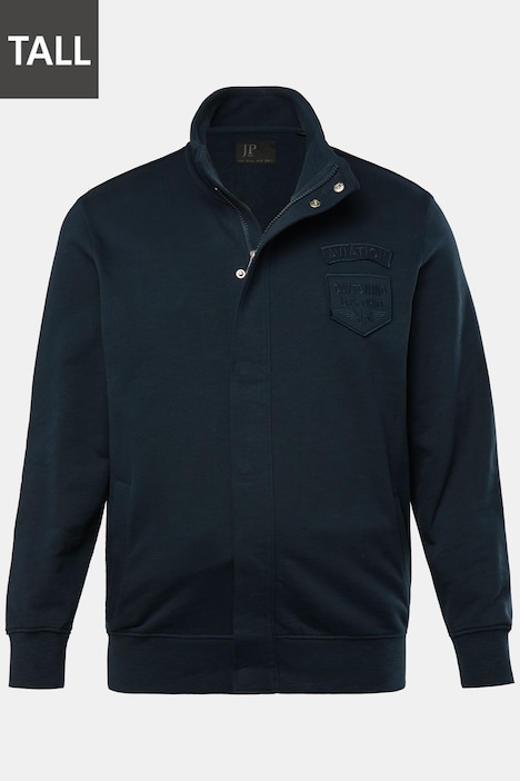 JP1880 Sweatjacke FLEXNAMIC®, Bauchfit, Badges, bis 7 XL, Tall