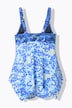 Polka Dot Handkerchief Hem Tankini Set