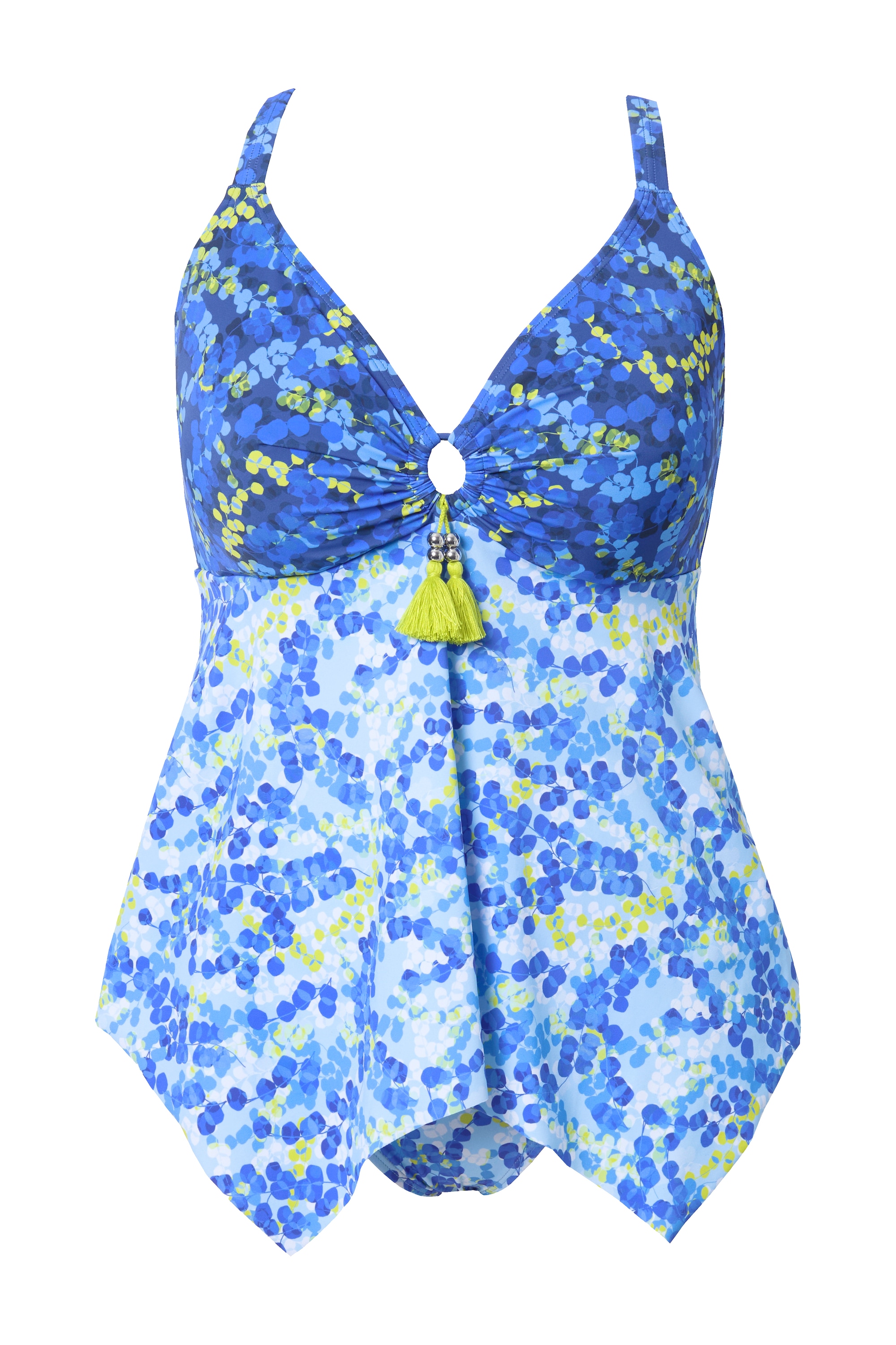 Ulla Popken Damen große Größen Tankini Mustermix Softcups Träger verstellbar
