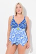 Polka Dot Handkerchief Hem Tankini Set