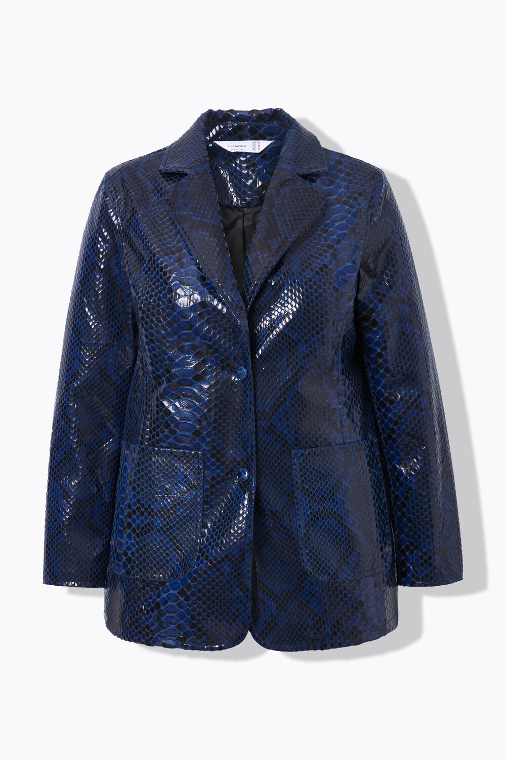 Stora storlekar Kavaj, Dam, blå, storlek: 46, Polyester/Syntetfibrer, Mia Moda