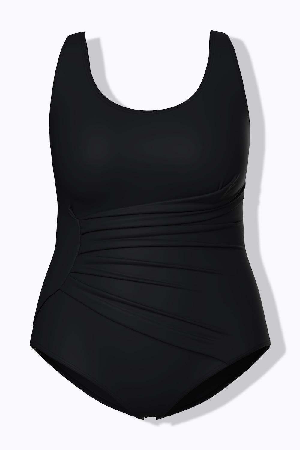 Badeanzug, Raffung, Softcups, Träger verstellbar, recycelt