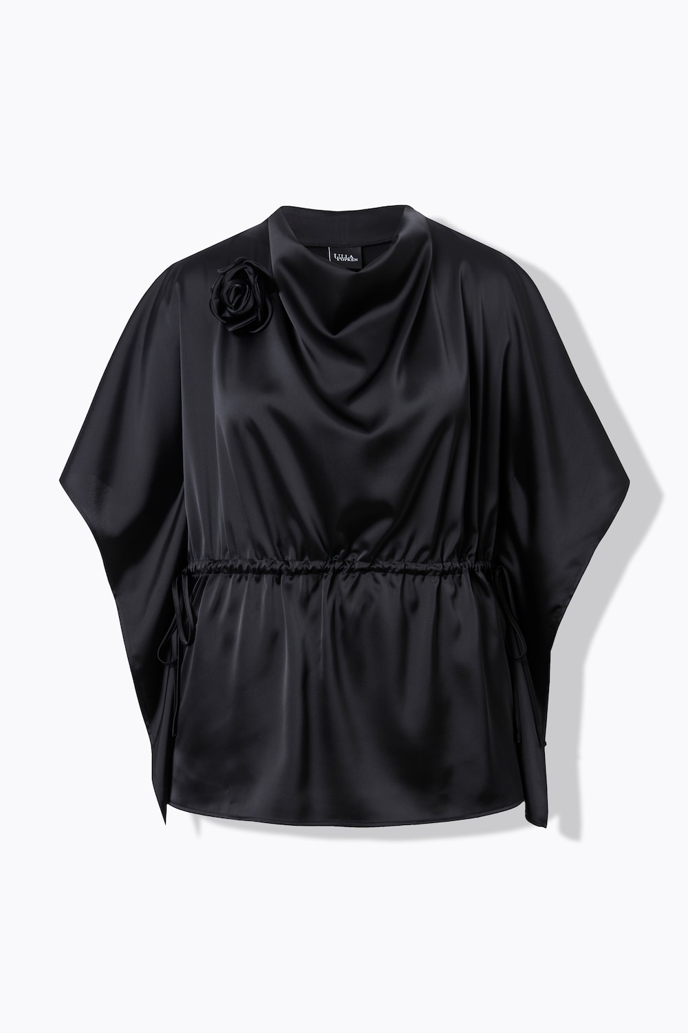 Stora storlekar Blus, Dam, svart, storlek: 58/60, Polyester, Ulla Popken