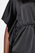 Shirtbluse, oversized, Wasserfall-Ausschnitt, Halbarm