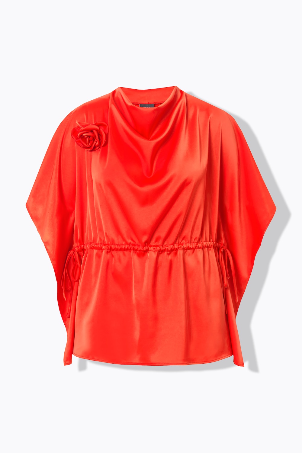 Stora storlekar Blus, Dam, röd, storlek: 54/56, Polyester, Ulla Popken