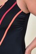 Maillot de bain sans bonnets souples. Passepoils colorés