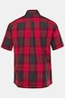 Chemise à carreaux JP 1880, manches courtes et col à pointes boutonnées, coupe Modern Fit - jusqu'au 8 XL