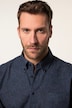 Chemise JP 1880 imprimé all-over, manches courtes et col à pointes boutonnées, coupe Modern Fit - jusqu'au 8 XL