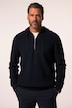 Sweat-shirt en maille côtelée JP 1880, capuche avec fermeture zippée - jusqu'au 7 XL