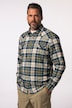 Chemise en flanelle JP 1880 à carreaux, manches longues et col Kent, coupe Modern Fit - jusqu'au 8 