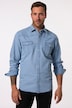 Chemise en jean JP 1880, manches longues et col Kent, surpiqûre dans le dos, coupe Modern Fit - jusqu'au 8 