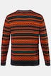 STHUGE sweater, strikmønster, rund hals, op til 8XL