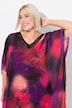 Tunika, Chiffon, Oversized, V-Ausschnitt, Halbarm