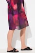 Tunika, Chiffon, Oversized, V-Ausschnitt, Halbarm