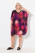 Tunika, Chiffon, Oversized, V-Ausschnitt, Halbarm