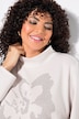 Sweatshirt, bloemen, opstaande kraag, lange mouwen, modalmix