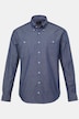 Chemise JP 1880 imitation denim, manches longues et col à pointes boutonnées, style cow-boy, coupe Modern Fit - jusqu'au 8 XL