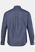 Chemise JP 1880 imitation denim, manches longues et col à pointes boutonnées, style cow-boy, coupe Modern Fit - jusqu'au 8 XL