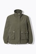 Jakke, store lommer, blouson-fit, elastisk kant