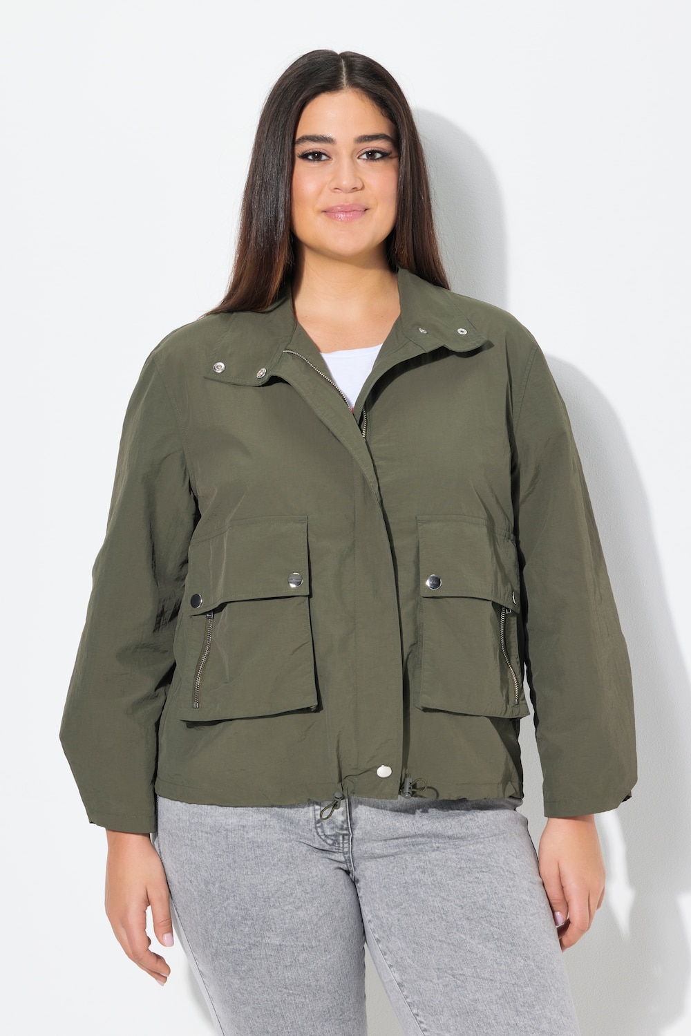 Große Größen Jacke, Damen, braun, Größe: 50/52, Synthetische Fasern, Ulla Popken