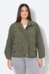 Jakke, store lommer, blouson-fit, elastisk kant