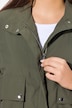 Jakke, store lommer, blouson-fit, elastisk kant