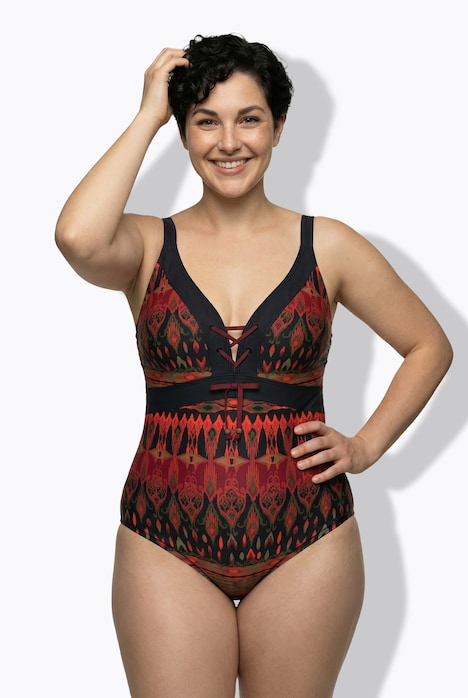 Badeanzug, Schnürung, Softcups, recycelt