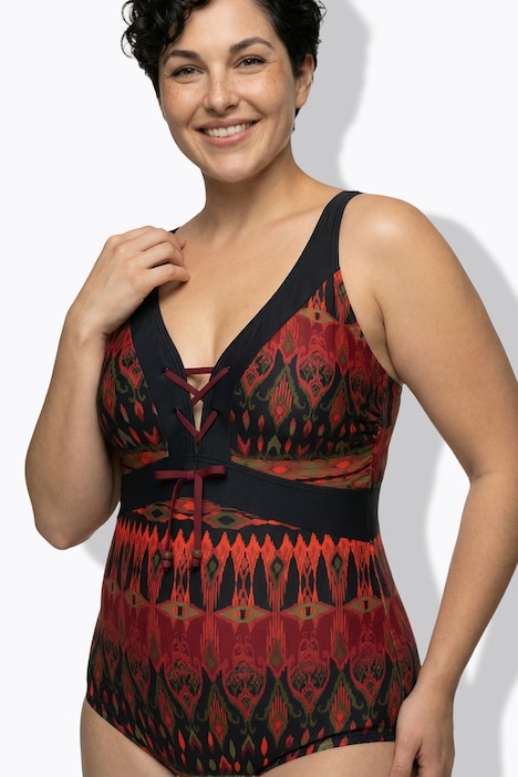 Badeanzug, Schnürung, Softcups, recycelt