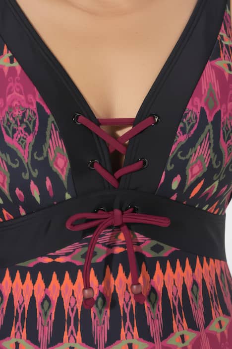 Badeanzug, Schnürung, Softcups, recycelt