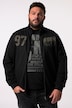 Men+ Sweatjacke, Stehkragen, Brustprint, bis 8 XL