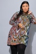 Kleid, A-Line, ZickZack Pailletten, Langarm