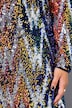Kleid, A-Line, ZickZack Pailletten, Langarm