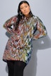 Kleid, A-Line, ZickZack Pailletten, Langarm