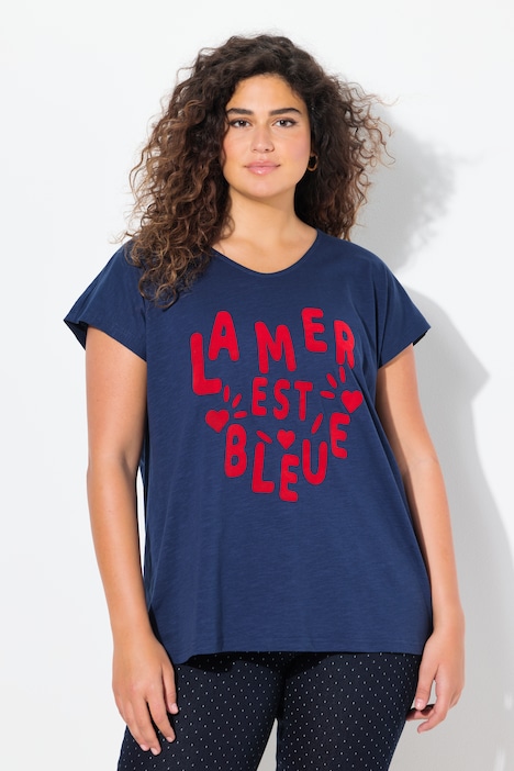 T-Shirt, La Mer, V-Ausschnitt, Halbarm