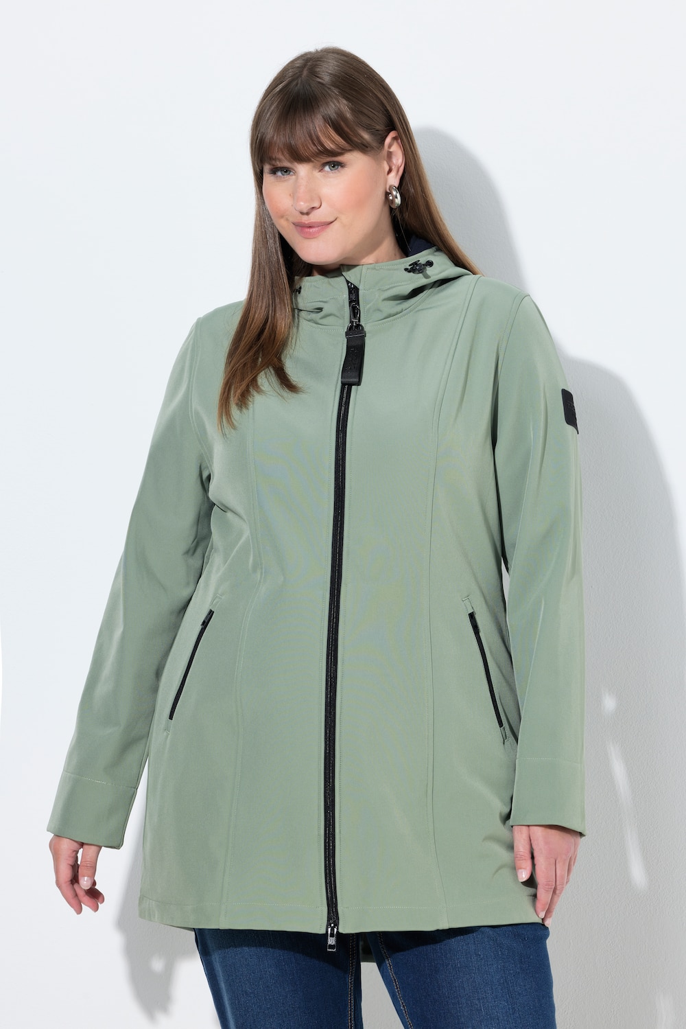 Große Größen HYPRAR Softshelljacke, Damen, grau, Größe: 46/48, Polyester, Ulla Popken