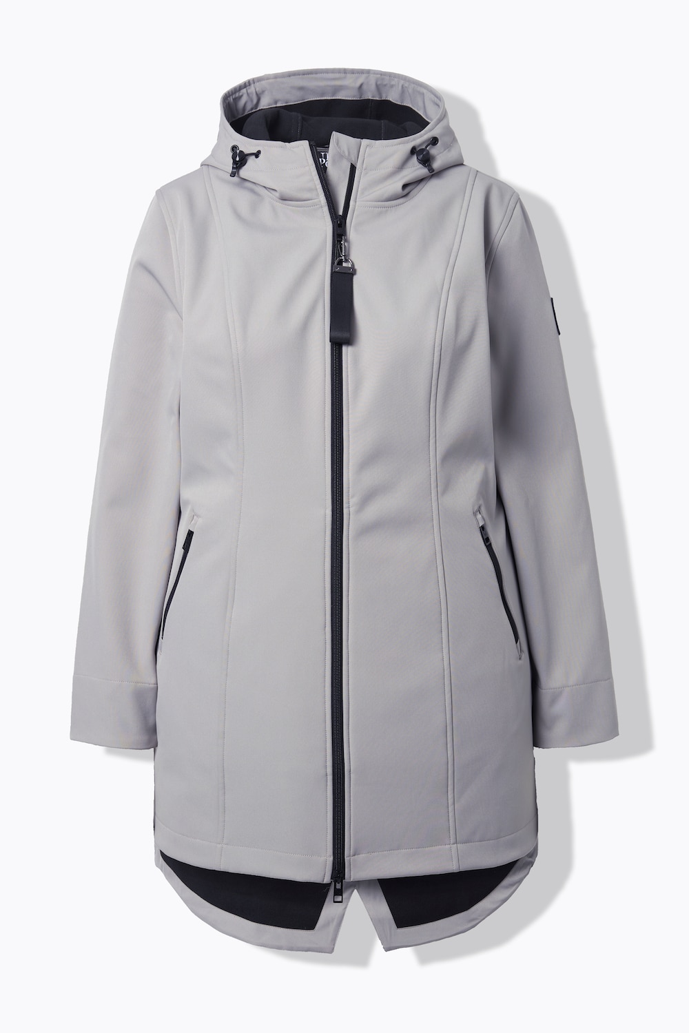 Stora storlekar HYPRAR softshelljacka, Dam, grå, storlek: 50/52, Polyester, Ulla Popken