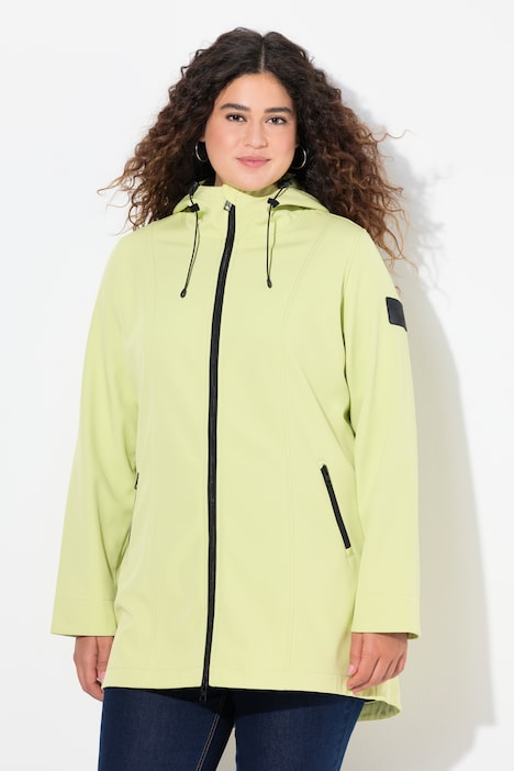 HYPRAR lange softshell jas, waterafstotend, A-lijn