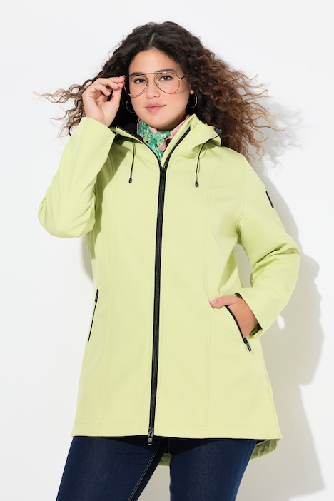 HYPRAR lange softshell jas, waterafstotend, A-lijn