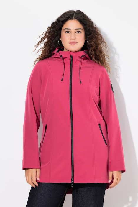 HYPRAR lange softshell jas, waterafstotend, A-lijn