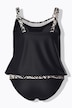 Tankini, bladeren, softcups, verstelbare schouderbandjes