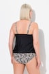 Tankini, bladeren, softcups, verstelbare schouderbandjes