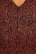 Robe maxi à motif léopard. Coupe trapèze et patte de boutonnage