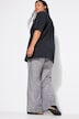 Pantalón, pernera ancha, lentejuelas, cintura elástica